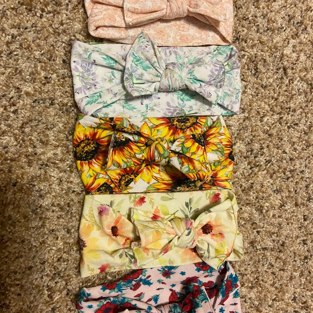 Baby bling floral bows